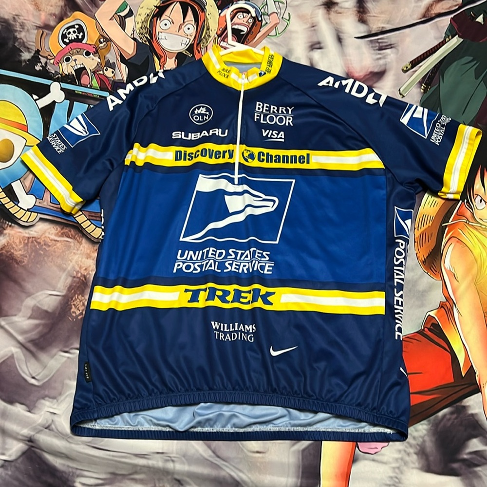 Nike Dri-fit Blue USPS Cycling Jersey 3XL